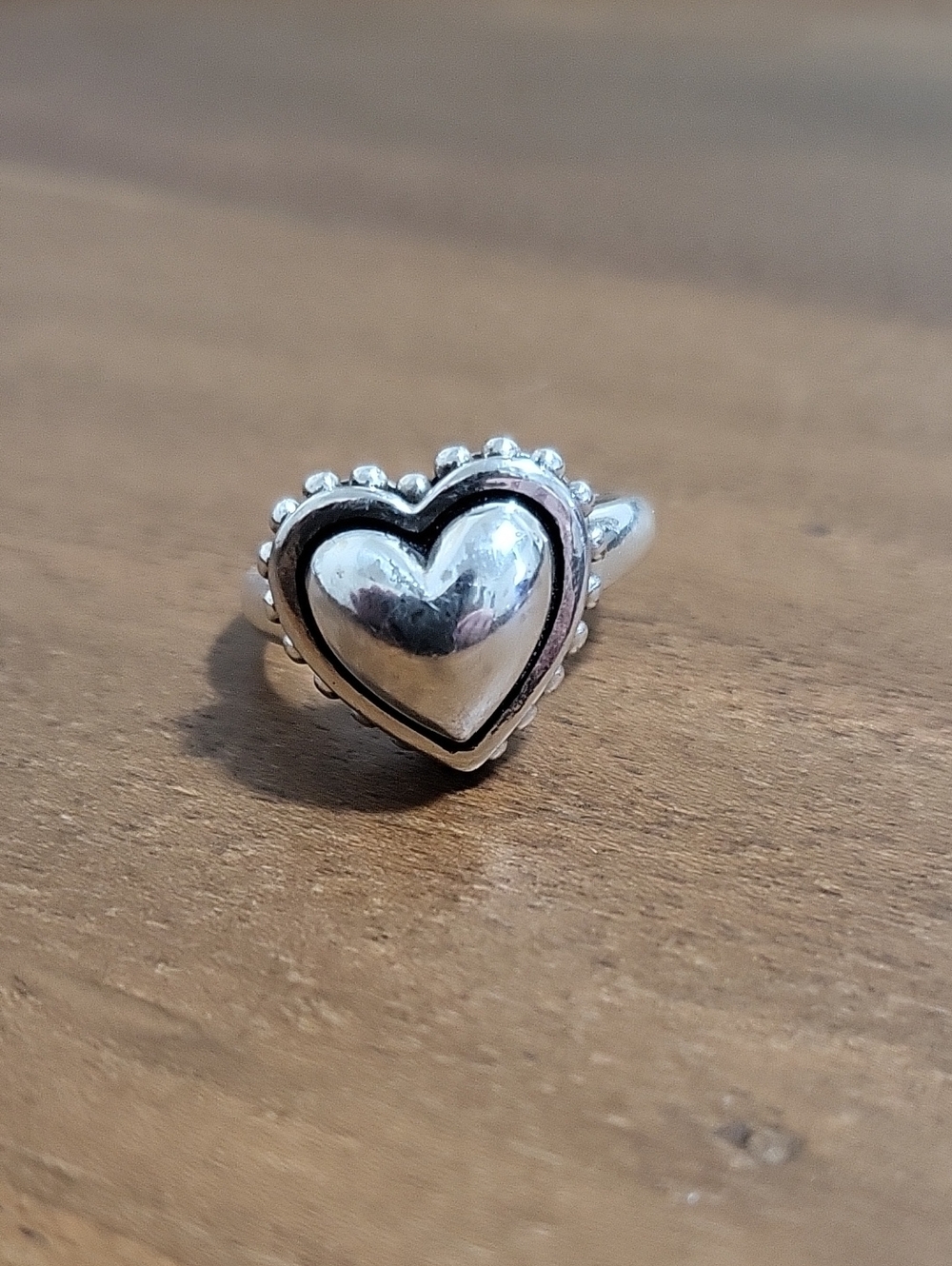 Brighton Pretty Tough Bold Heart Ring Size 10